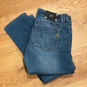 Miss Me Mid-Rise Cuffed Skinny Jeans